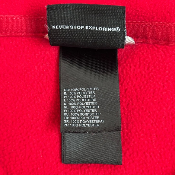 The North Face Red Men’s Fleece 1/4 Zip Size XS - Picture 6 of 7